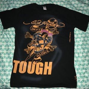 Ed Hardy Skull rhinestone T-shirt sz XL